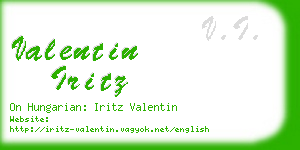 valentin iritz business card
